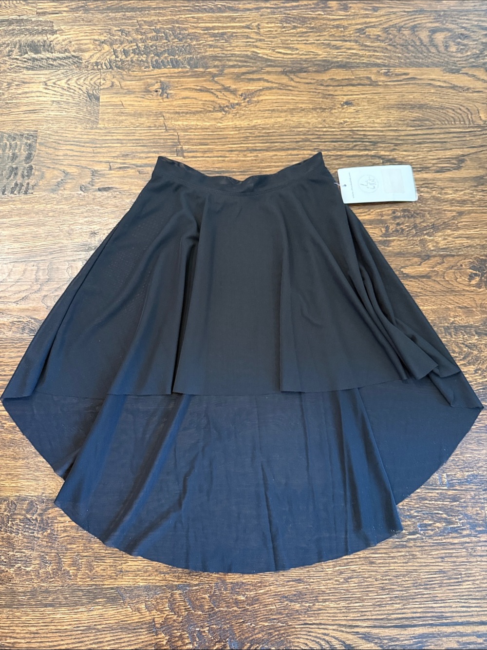 NWT Chic Ballet Black High-Low Dance Skirt